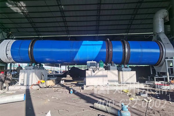 山西客戶(hù)煤泥烘干機(jī)安裝現(xiàn)場(chǎng)